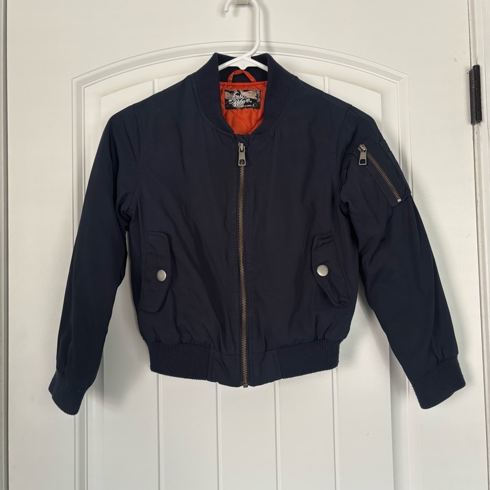 First Wave Dark Blue Kids Puffer Jacket Size 8